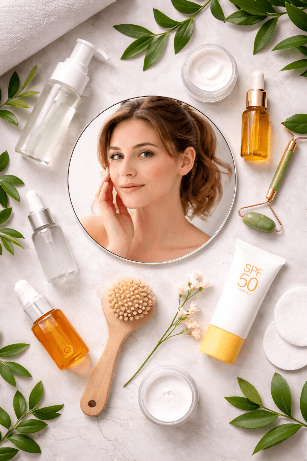 Domowa pielęgnacja twarzy krok po kroku - plan poranny i wieczorny, który poprawia cerę - zdjecie glowne