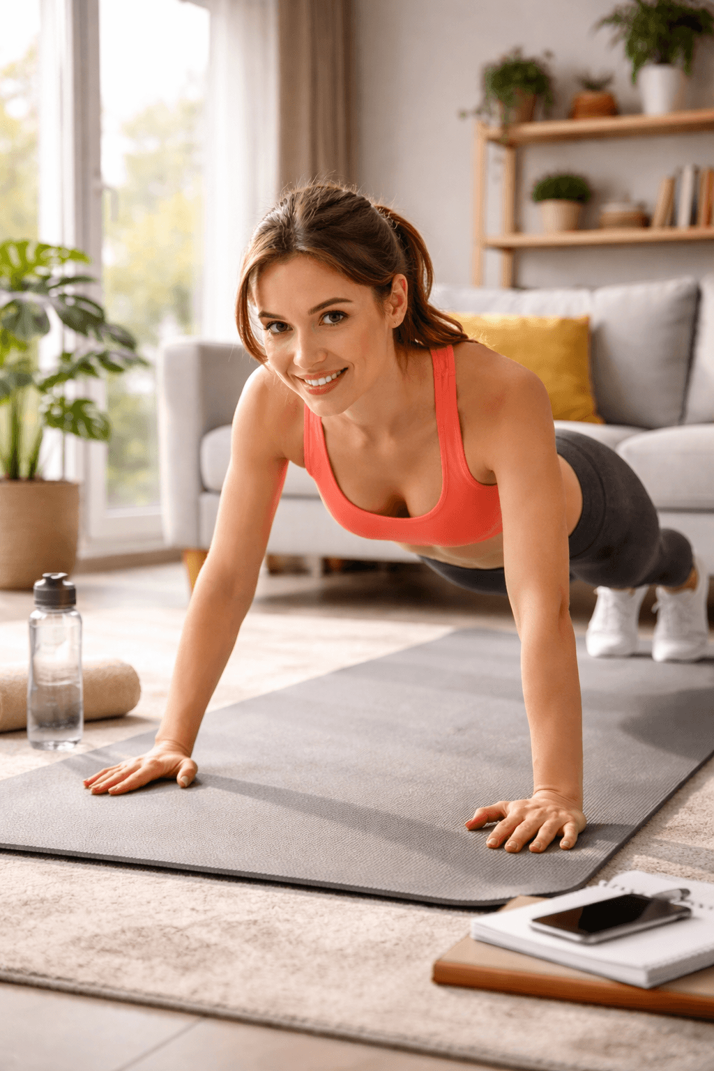 Domowe ćwiczenia bez sprzętu, które zbudują Twoją formę. Plan treningowy dla każdego - zdjecie glowne